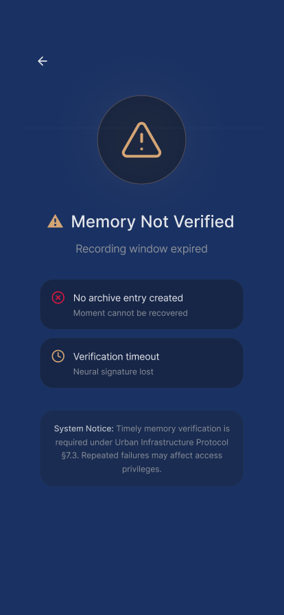 Archive locked state