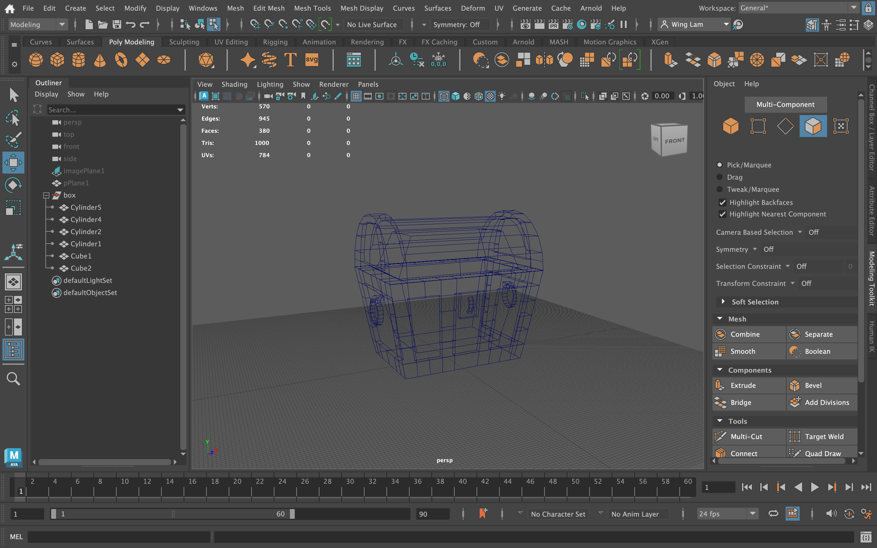 Maya model — box