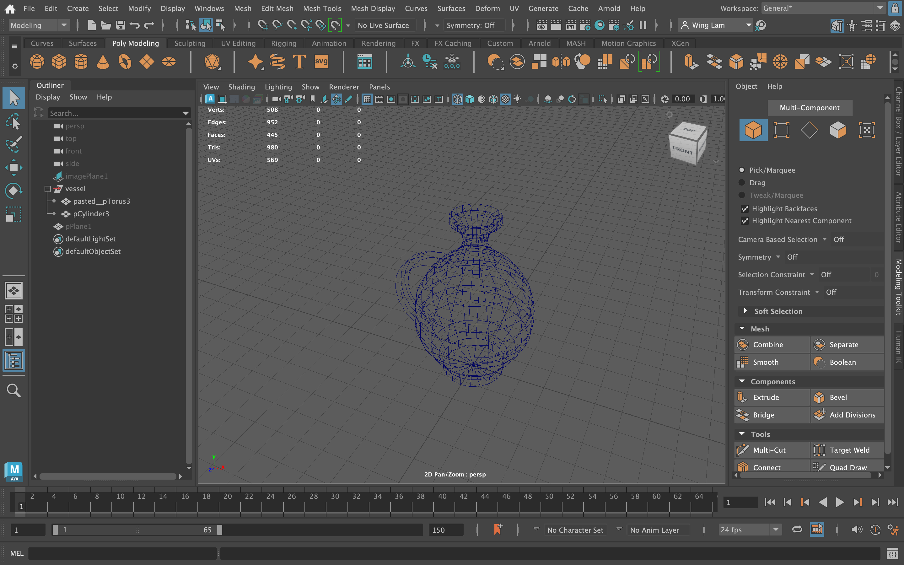 Maya model — vessel